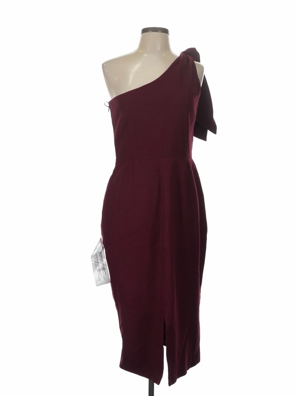 Dress The Population One Shoulder Dress size L burgundy